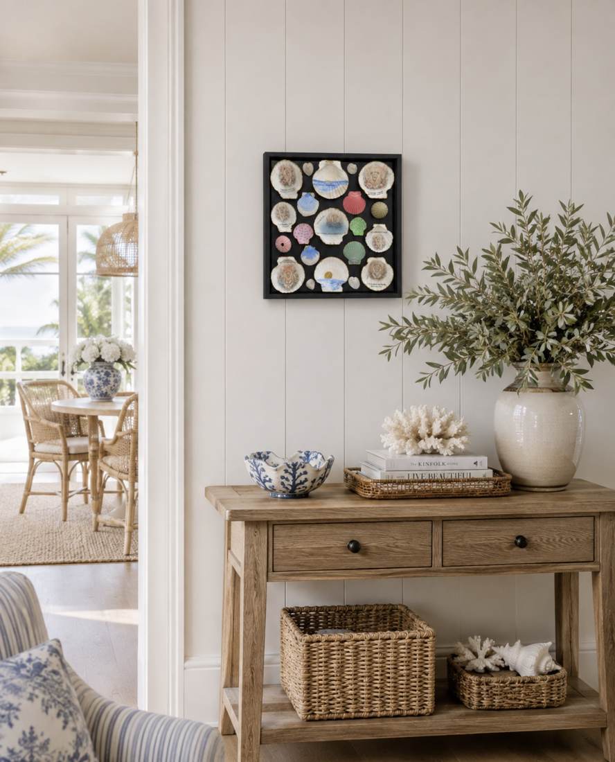 Victoria Thomas Art styled in a relaxed coastal home